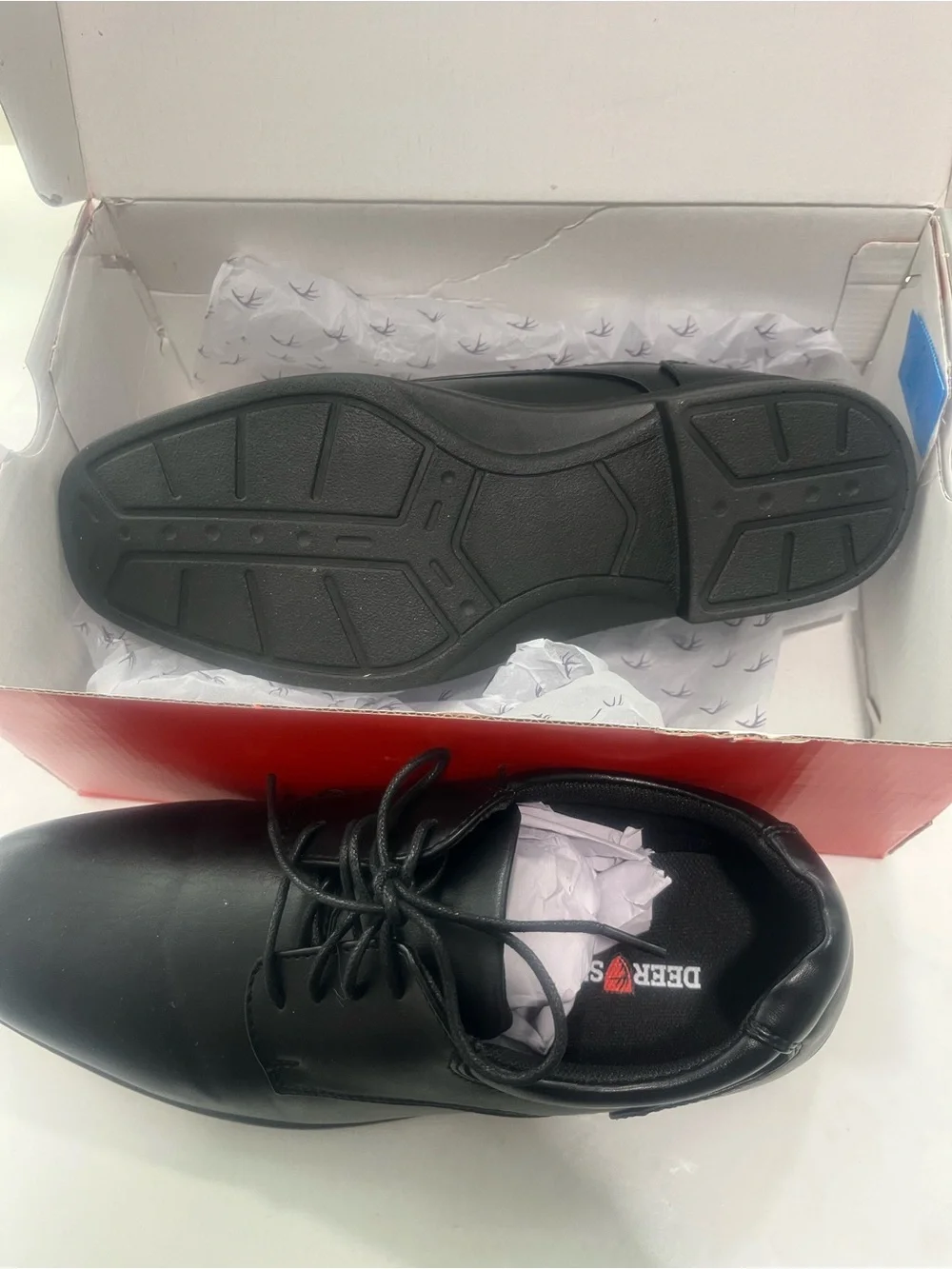 Big Boys Tween sz 7 Black Leather Oxford Dress Shoes